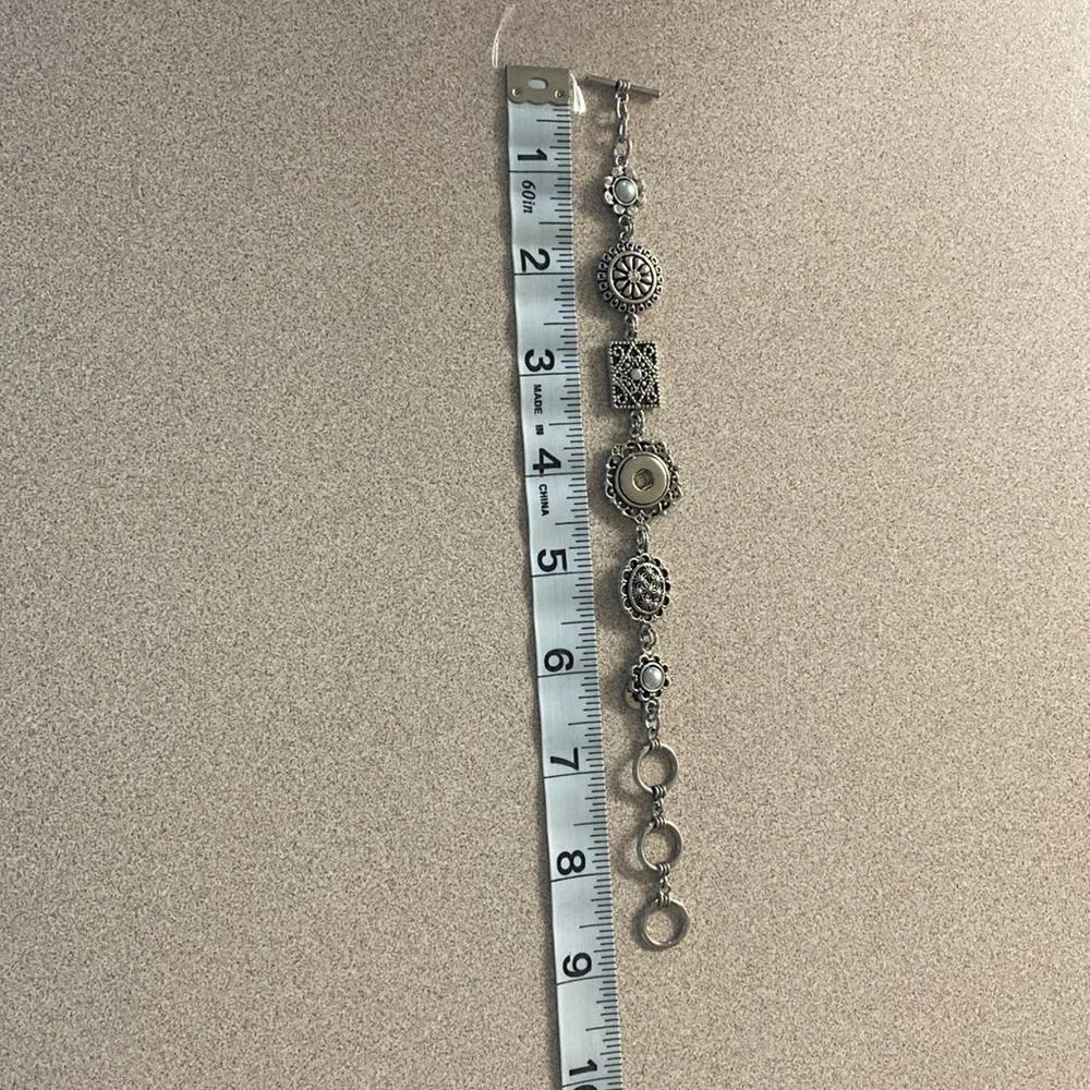 Ginger Snaps Silver Poetic Bracelet (Petite Snaps)
